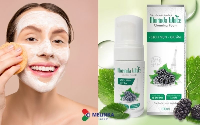 Hướng dẫn rửa mặt đúng cách bằng sữa rửa mặt Morinda White