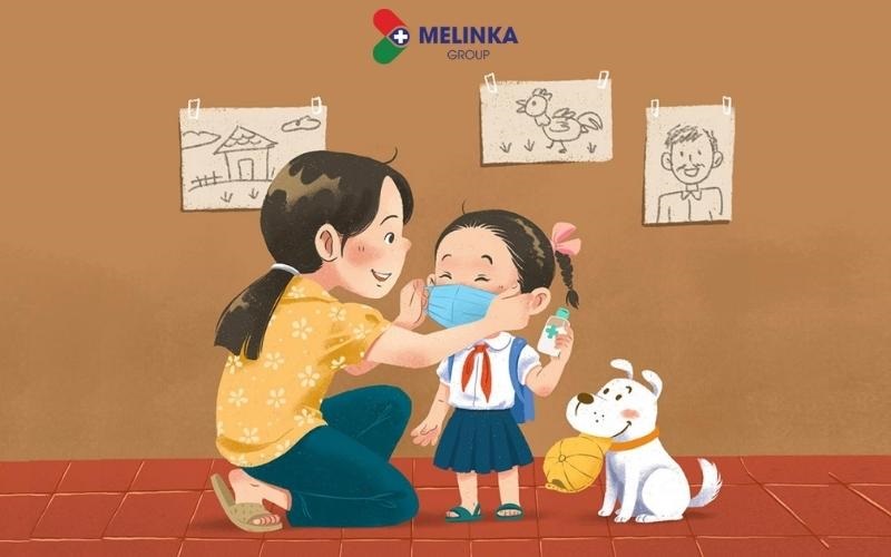 Bút rửa tay siêu sát nano bạc - Cùng con đến trường