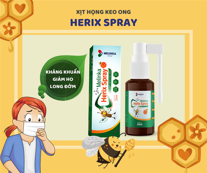 Xịt họng keo ong Herix Spray
