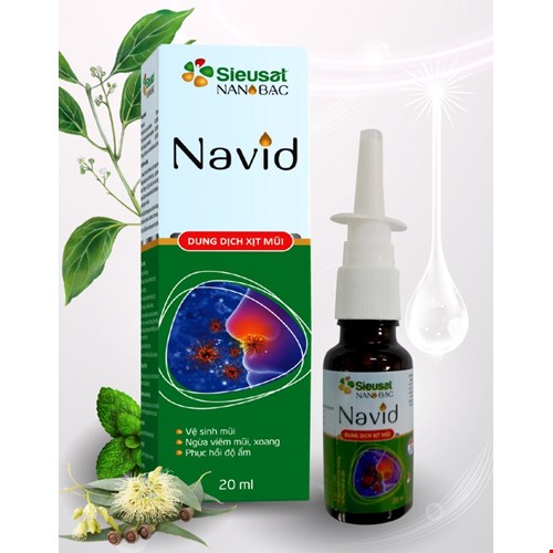  Dung Dịch Xịt Mũi Navid  - SIEUSAT NANO BẠC