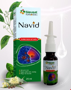  Dung Dịch Xịt Mũi Navid  - SIEUSAT NANO BẠC