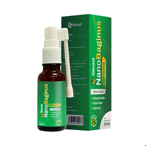 Xịt họng Sieusat Nano Baginus