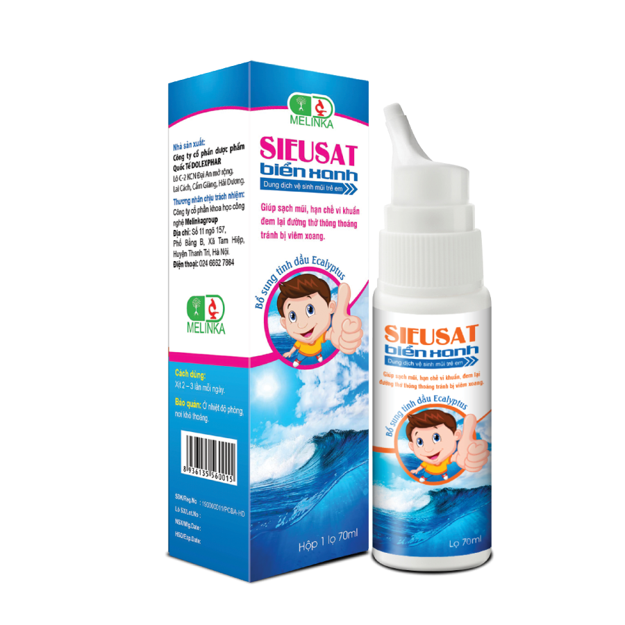 Sieusat Biển Xanh - Dung dịch vệ sinh mũi trẻ em