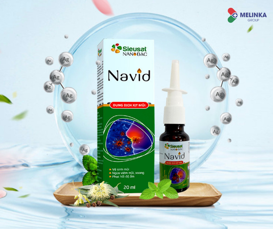 Dung dịch xịt mũi Sieusat Nano Bạc Navid